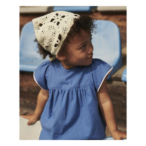 Copenhagen Colors - Fringed Organic Cotton Blouse | Blue