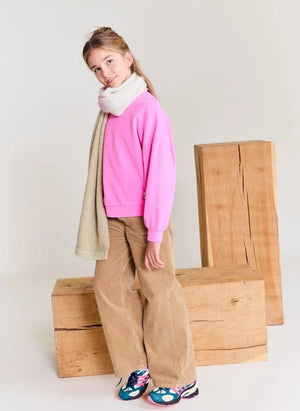 AO76 - Violetta recycled cotton sweatshirt | Fluorescent pink