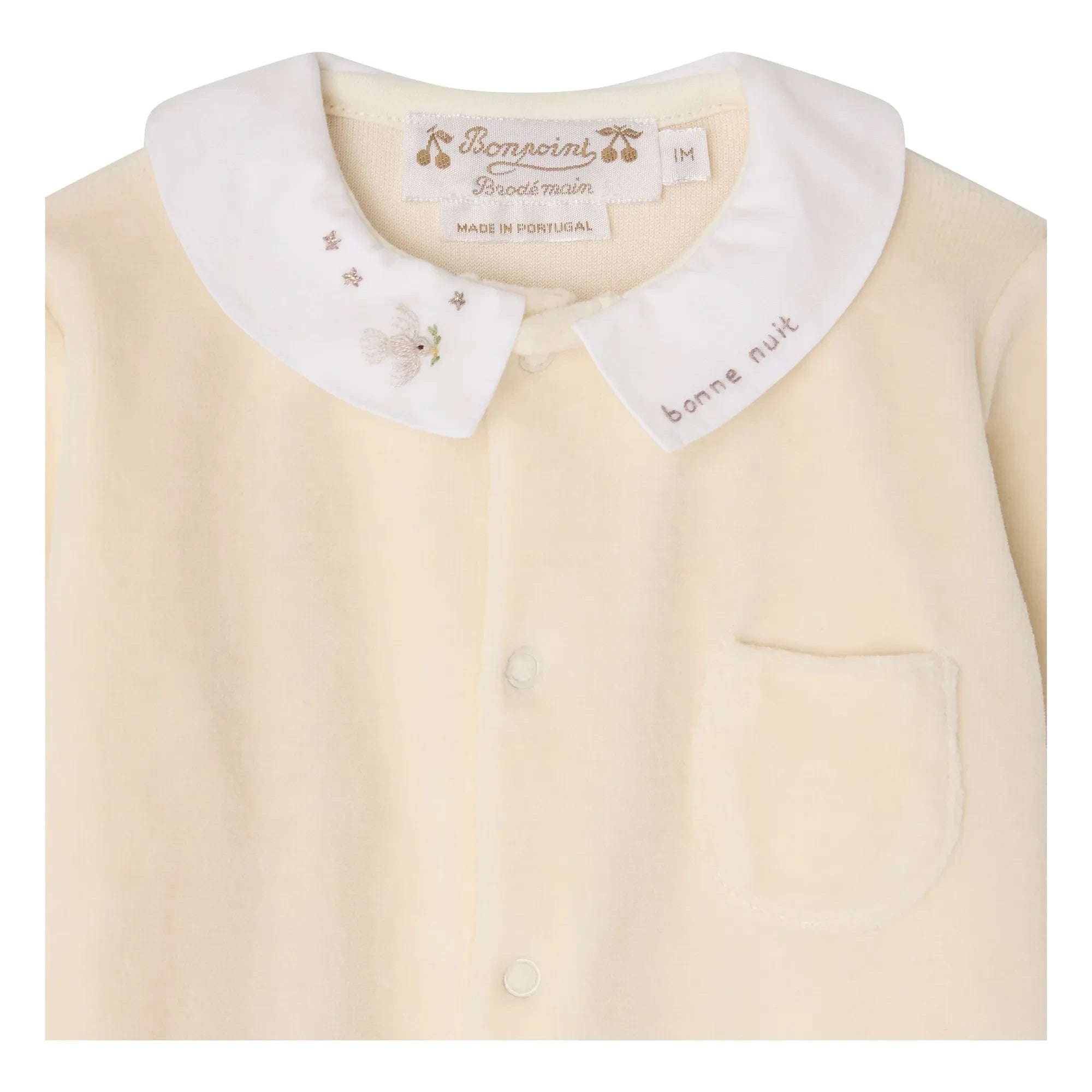 Bonpoint - Tilouan organic cotton pajamas | Chalk