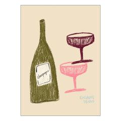 Poster and Frame - Champagne with the ladies posteri