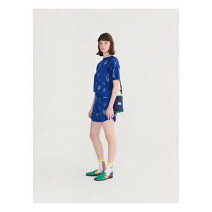 Bobo Choses - Summer Trip Organic Cotton Sweater | Blue
