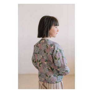 Studio Bohème - Léon Flowers Organic Cotton Bomber Jacket | Purple