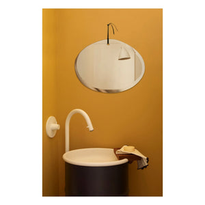 M Nuance - Extra Thin Pahl Mirror - Random Horizontal Oval Shape 55x40 cm