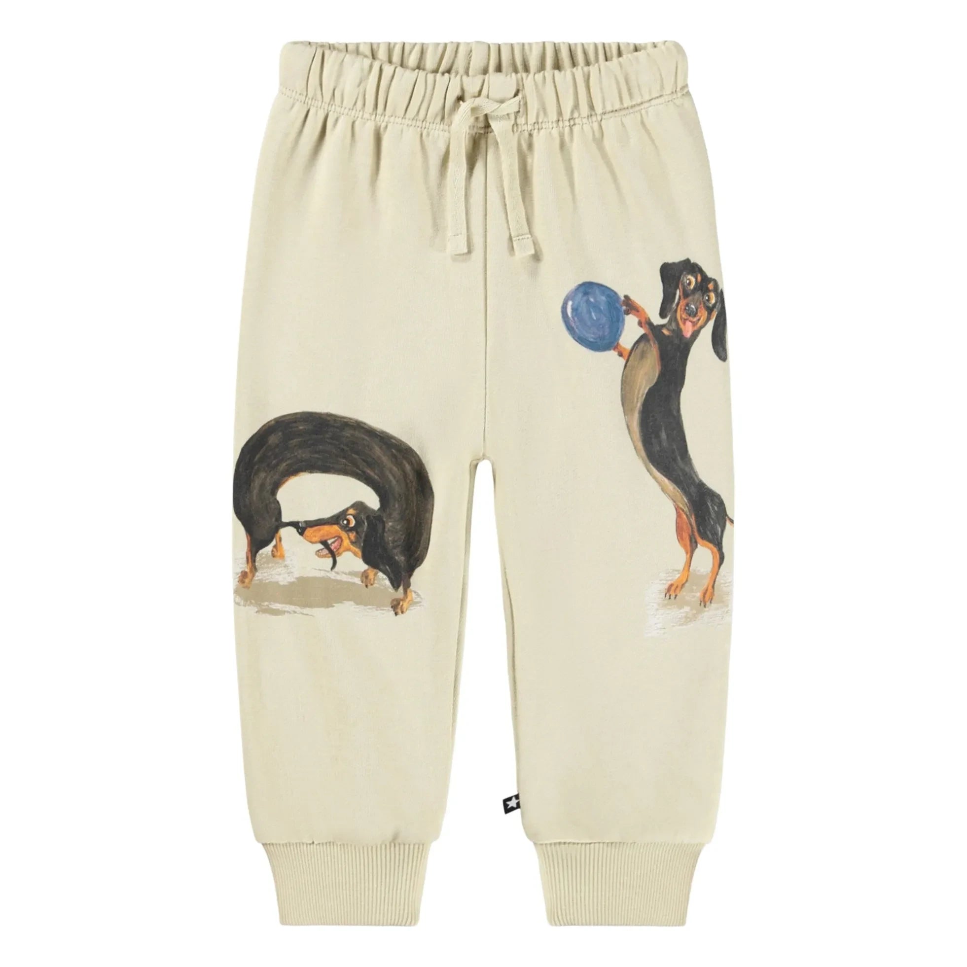 Molo - Simeon Dog Play Organic Cotton Jogger | Off-white