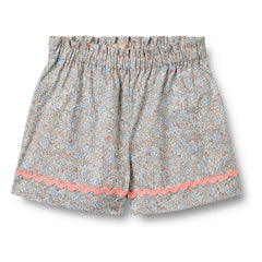 Wheat - Lace Silja Floral Organic Cotton Shorts | Light Blue