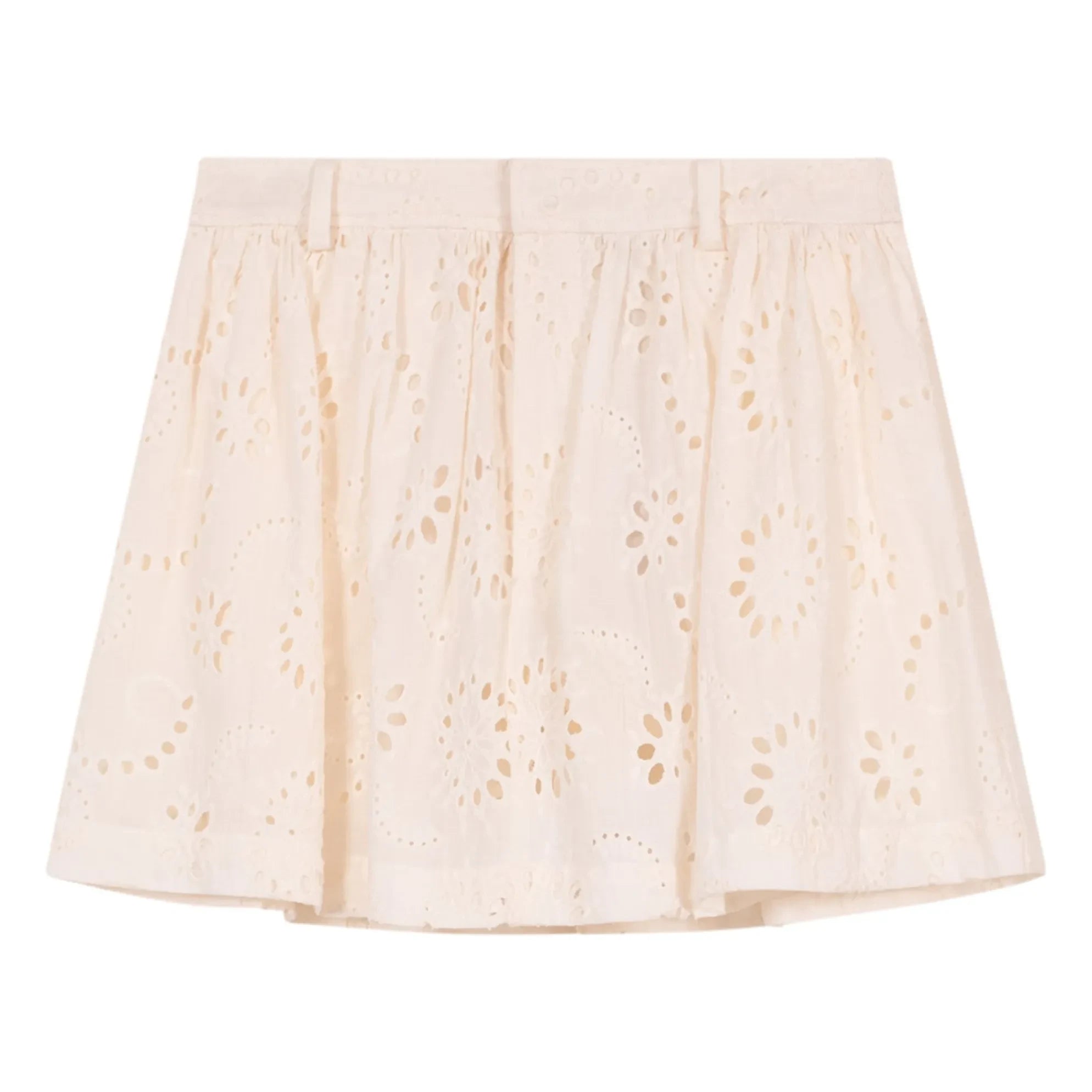 Indee - Broderie Anglaise Mini Skirt Vendee | White