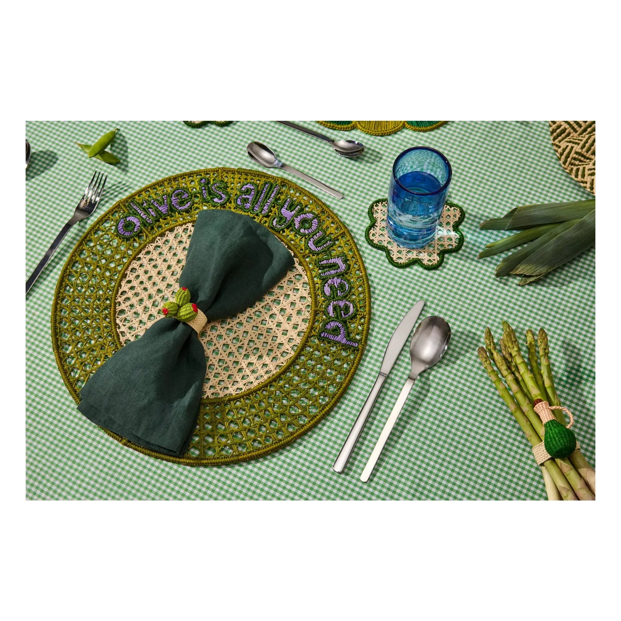 Coro Cora - Olive Napkin Ring | Green