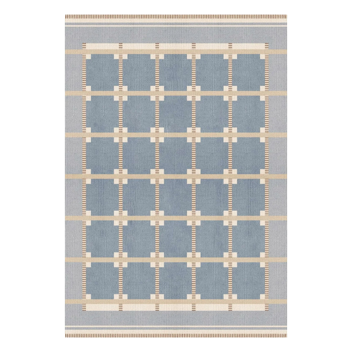 Layered - Röllakan Ruth Wool Rug | Blue