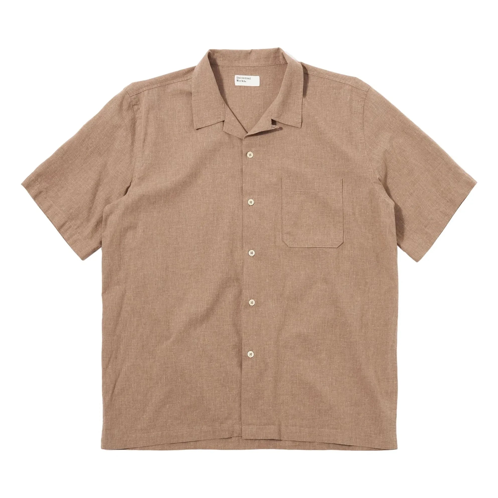 Universal Works - Chemise Road Sido Lin | Brown
