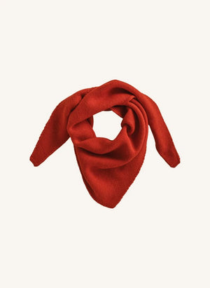 Hvid - Josephina Merinos Yün Eşarp | Kırmızı