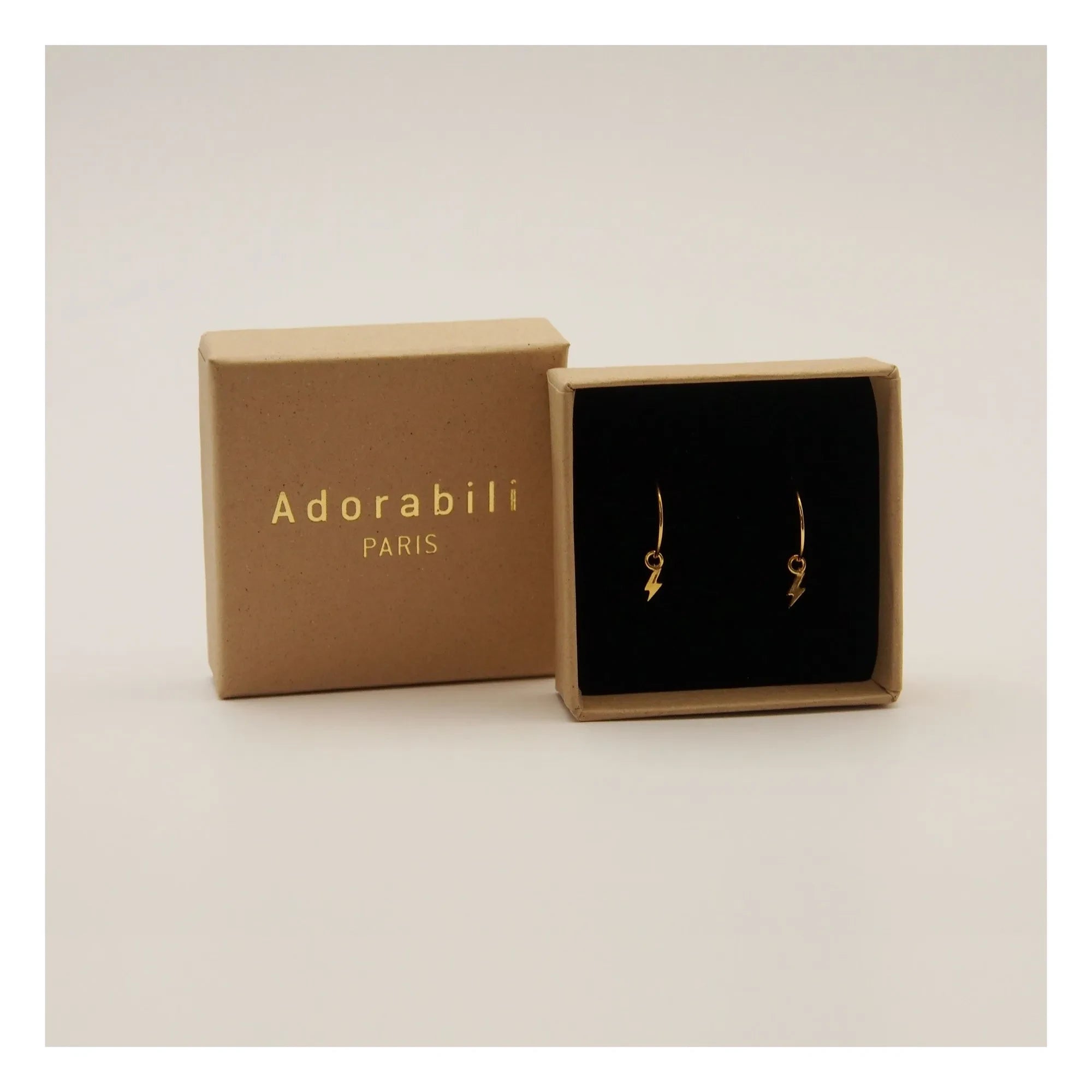 Adorabili - Gold Sparkle Hoop Earrings