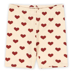 Konges Sløjd - Organic Cotton Heart Basic Biker Shorts | Beige