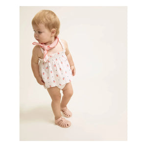 Búho - Organic Cotton Strawberry Top | Light Pink