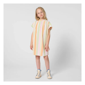 Kenzo - Cheerful Sweet Striped Button Dress | Light Pink