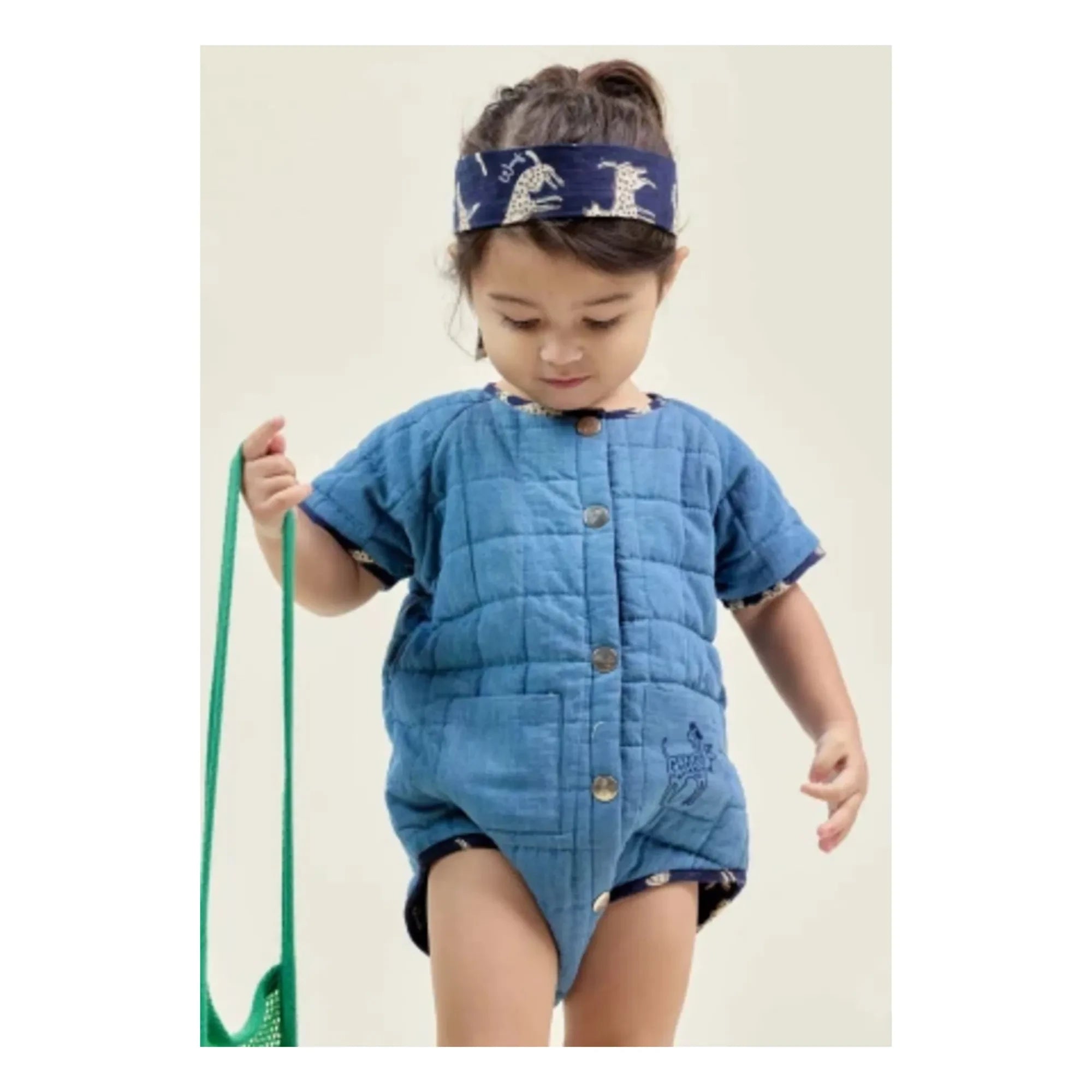 Apaches - Dadi Chambray Romper | Blue