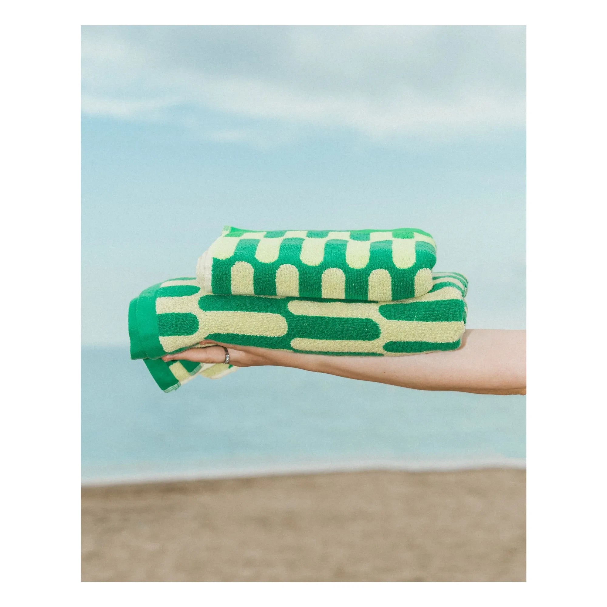 Tarta Gelatina - Paseo Guest Towel | Green