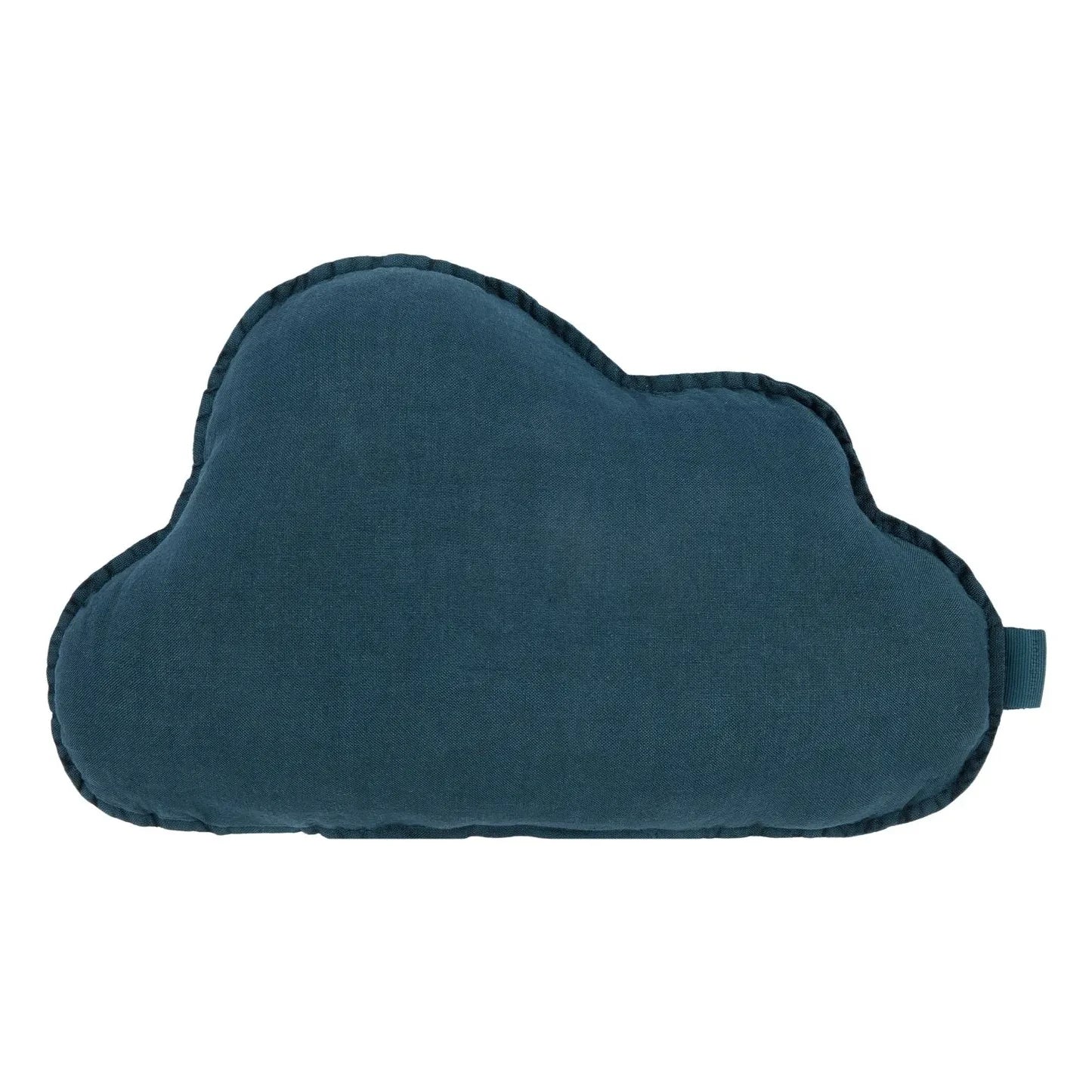 Nobodinoz - Cloud Cushion - French Linen | Navy Blue
