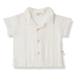1+ in the family - Tamariu Muslin Shirt | White