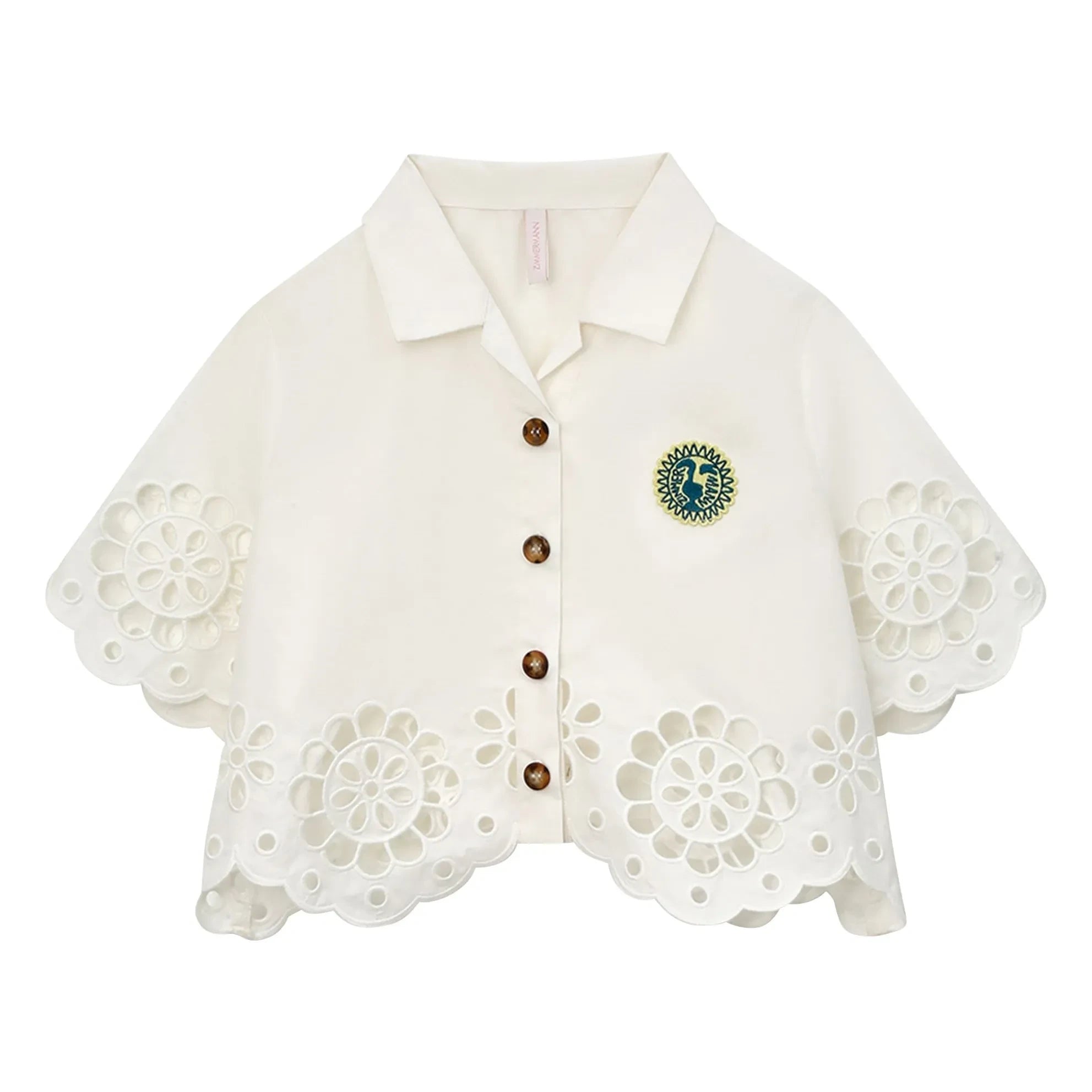 Zimmermann - Broderie Anglaise Awakening Shirt | Cream