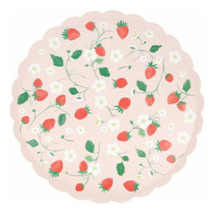 Meri Meri - Strawberry Plates - 8-Pack
