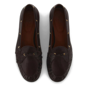 Socque Paris - Como Leather Slippers | Chocolate