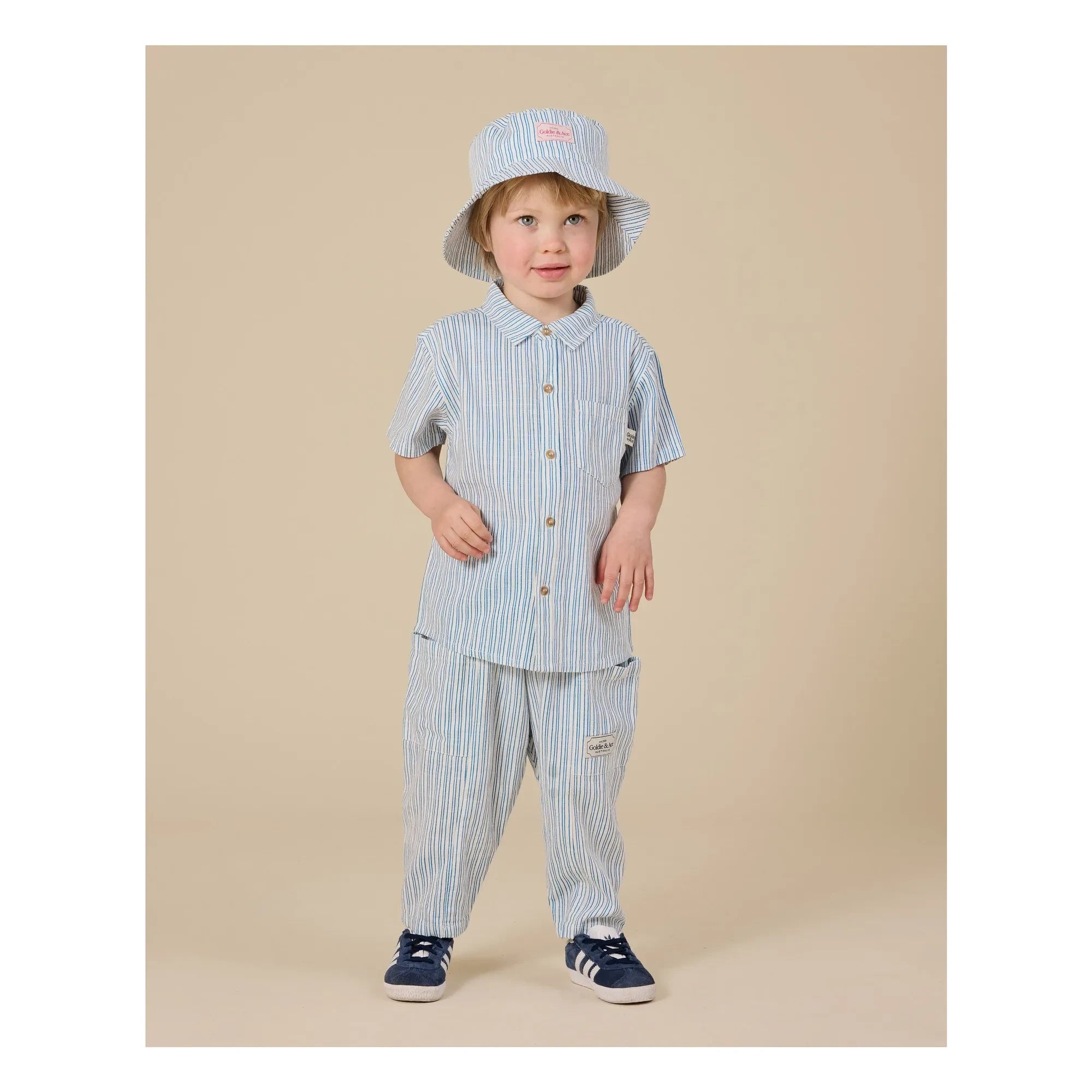 Goldie + Ace - Striped Bob | Blue