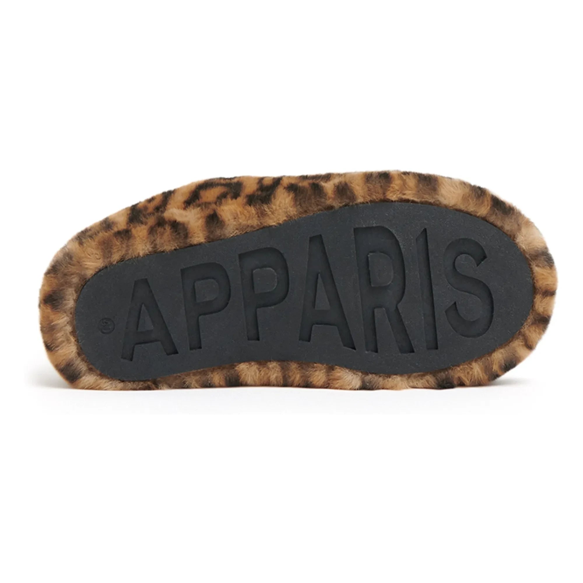 Apparis - Misha Leopard Slippers Recycled Fiber | Camel