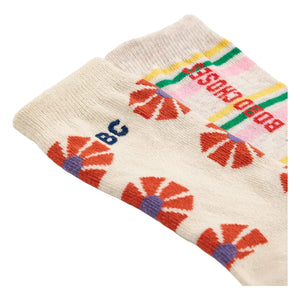 Bobo Choses - Set of 2 Kaleidoscope Organic Cotton Socks | Beige