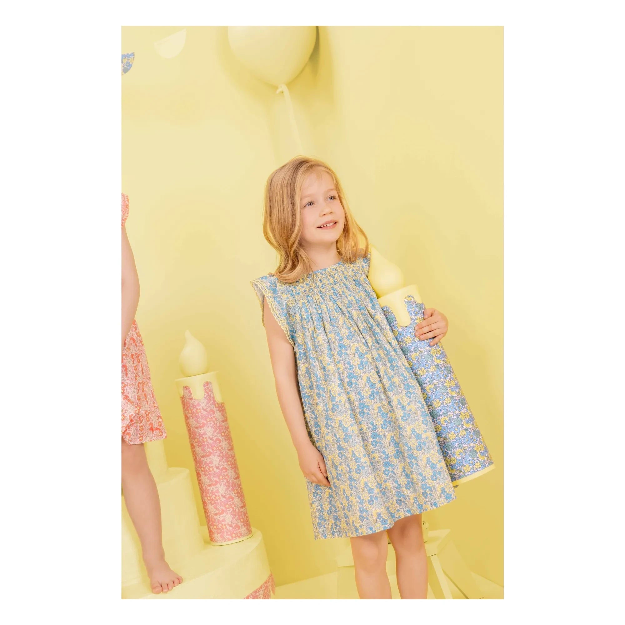 Bonton - Nena Fleurie Dress | Blue
