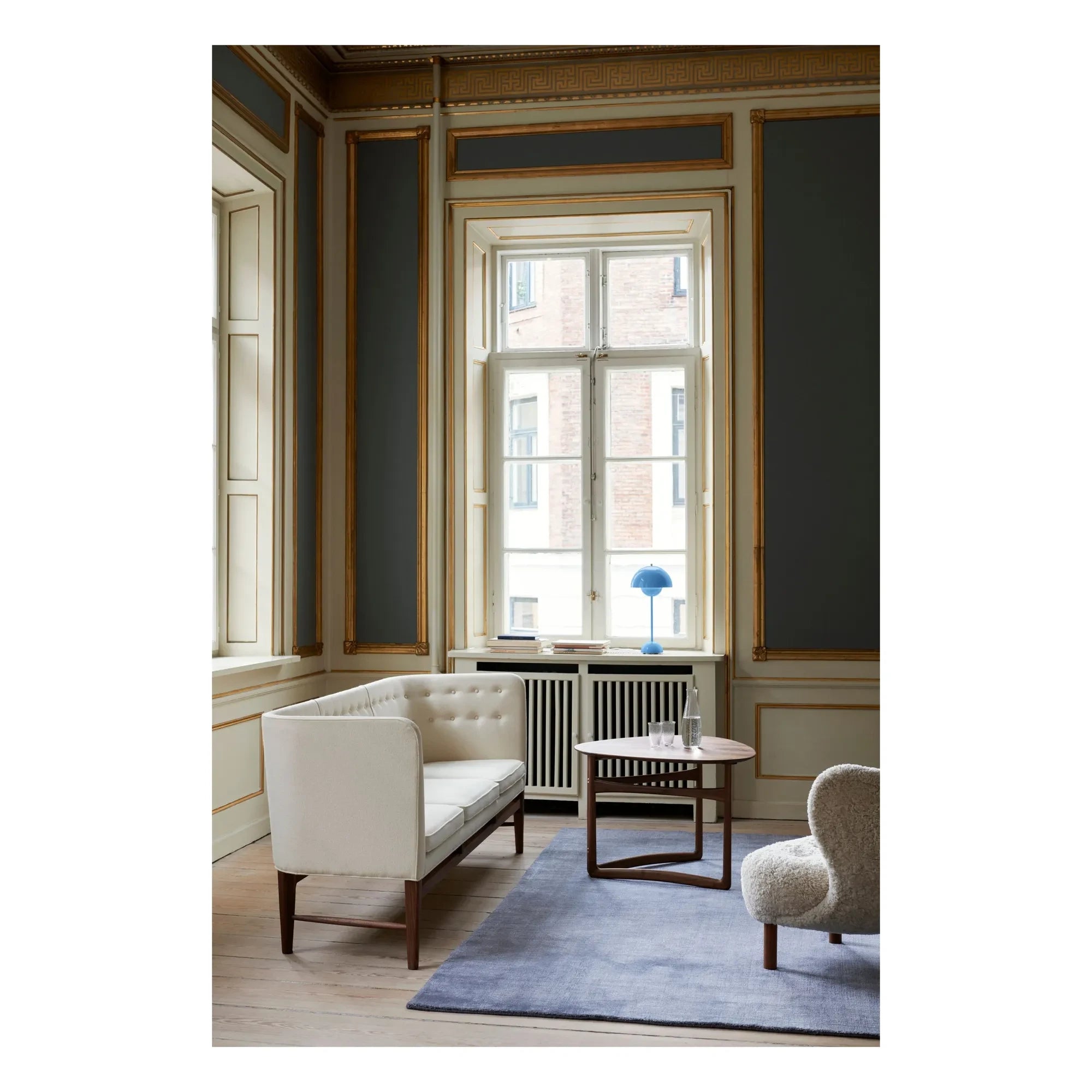 & Tradition - Flowerpot VP3 table lamp, Verner Panton | Light blue