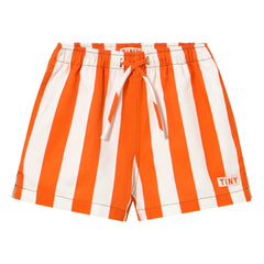 Tinycottons - Striped Dimi Shorts | Red