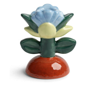 &Klevering - Flower Candle Holder | Green