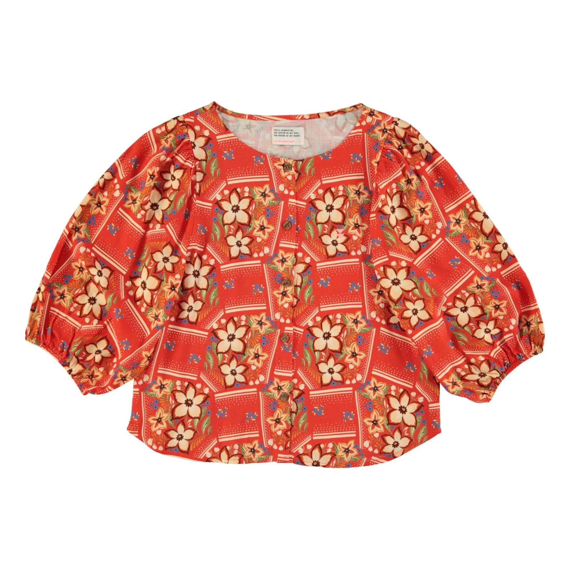 Sisters Department - Floral Pattern Blouse | Red