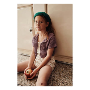 Emile et Ida - Crochet Short-Sleeve Vest | Mürdüm