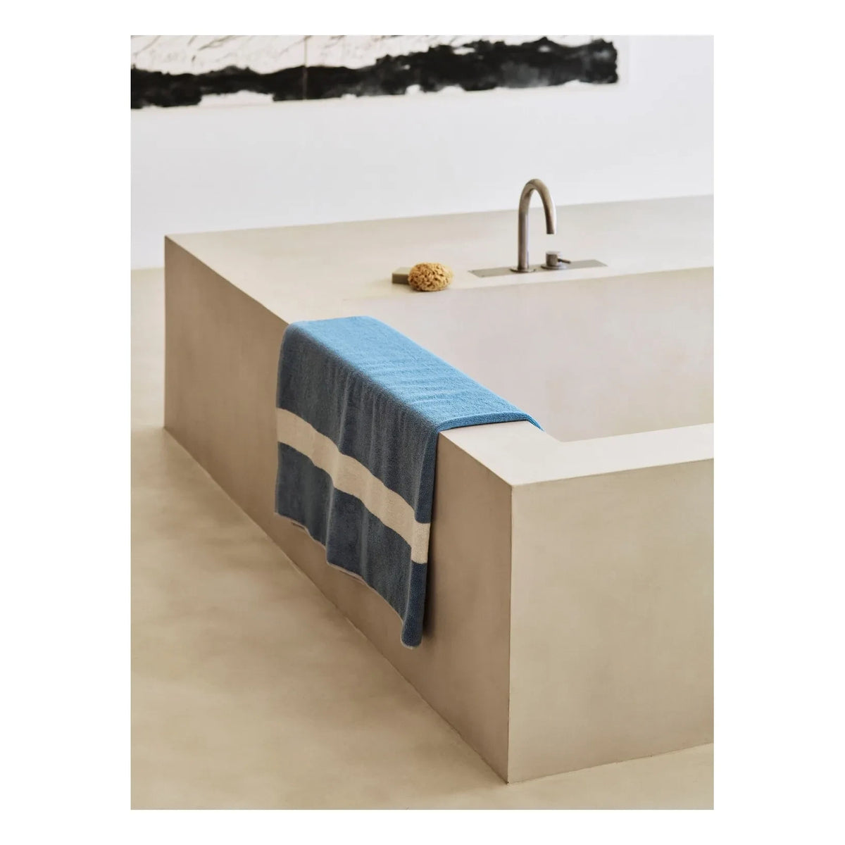 Hay - Striped Bath Towel | Light Blue