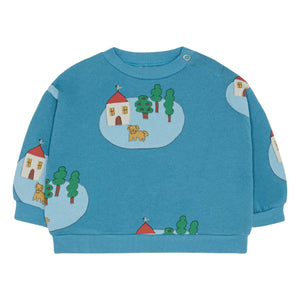 The Campamento - Organic Cotton Village Sweatshirt | Azure Blue