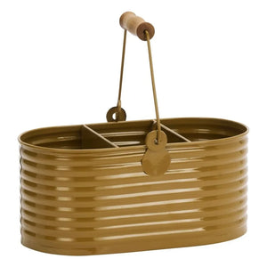 Madam Stoltz - Steel Cutlery Trays | Olive