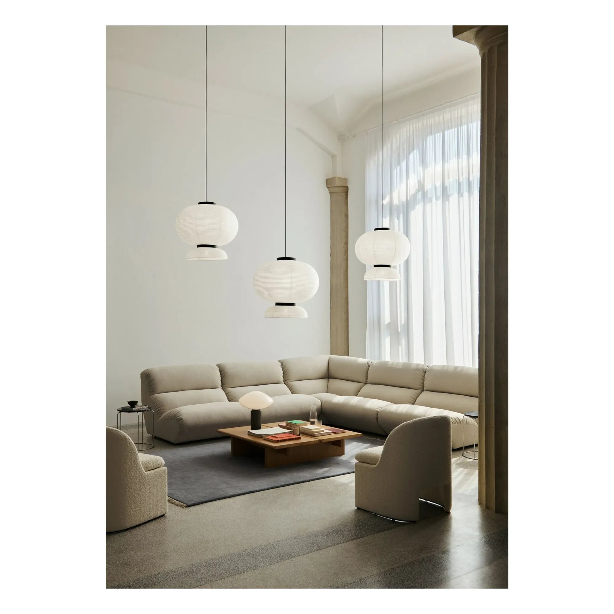 & Tradition - Hi Lo AV55 Modular Corner Sofa | Off-White