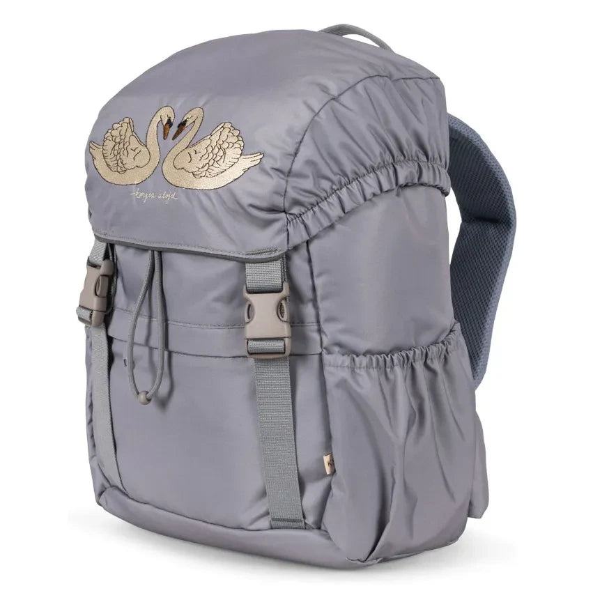 Konges Sløjd - Clover Backpack Swans | Grey blue