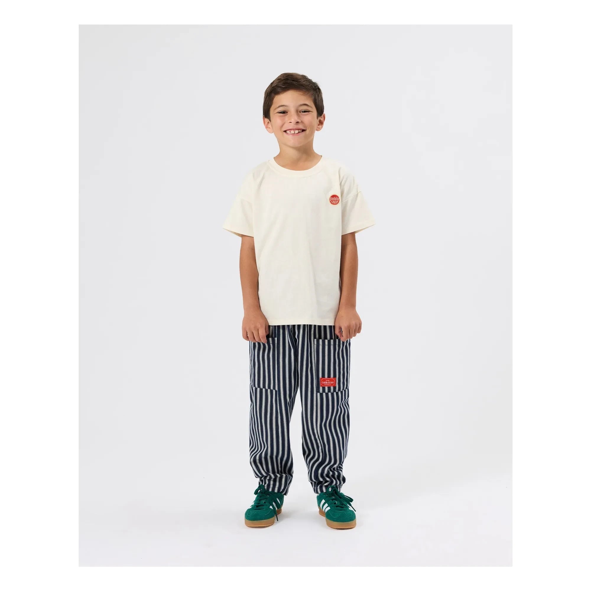 Goldie + Ace - Striped Pants | Dark Blue