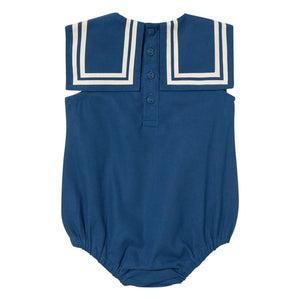 Tinycottons - Linen Romper | Navy Blue