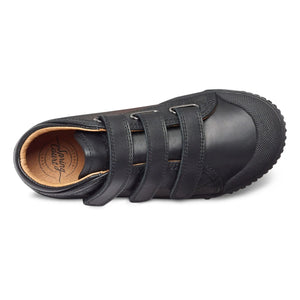 Spring Court - B2 Nappa High Ankle Velcro Sneakers | Black