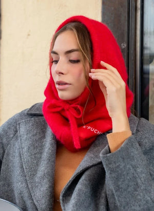 K'puche - Kim Alpaca Hooded Sweatshirt | Red