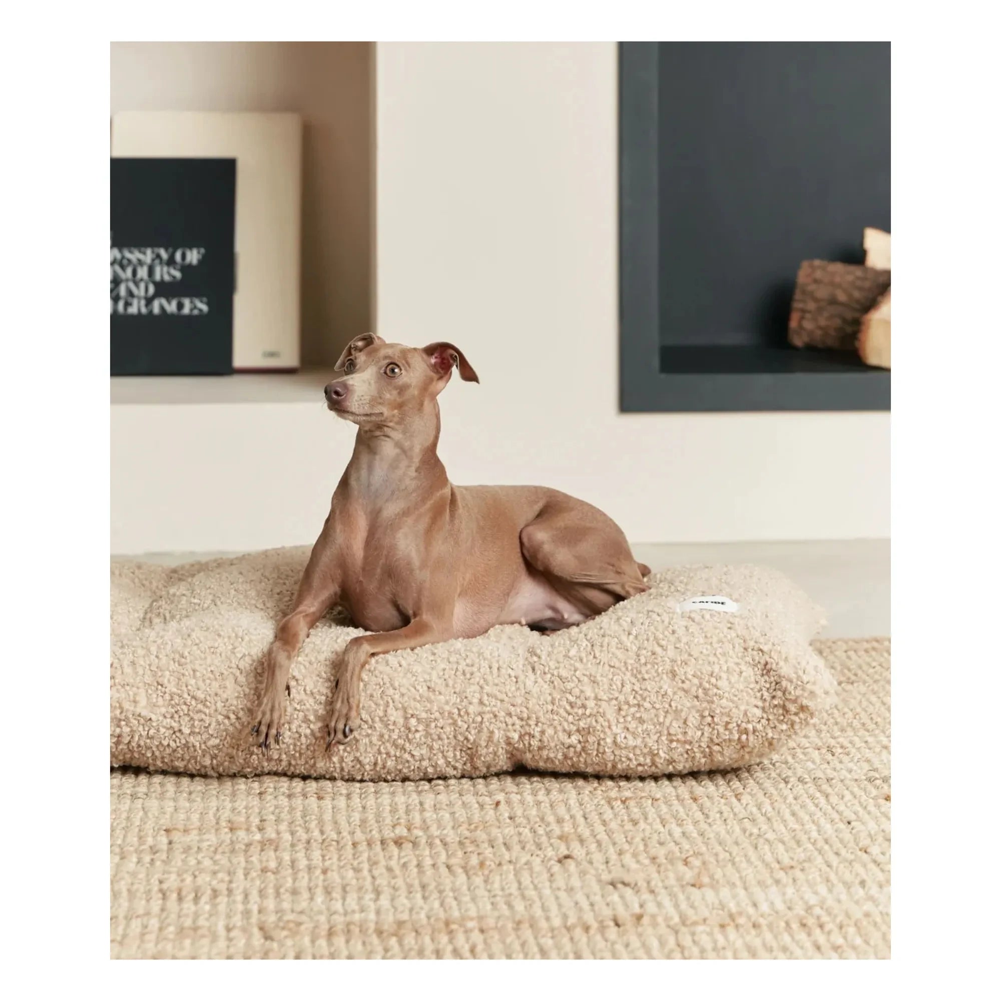 Cafide - Basset Hound Dog Bed | Beige