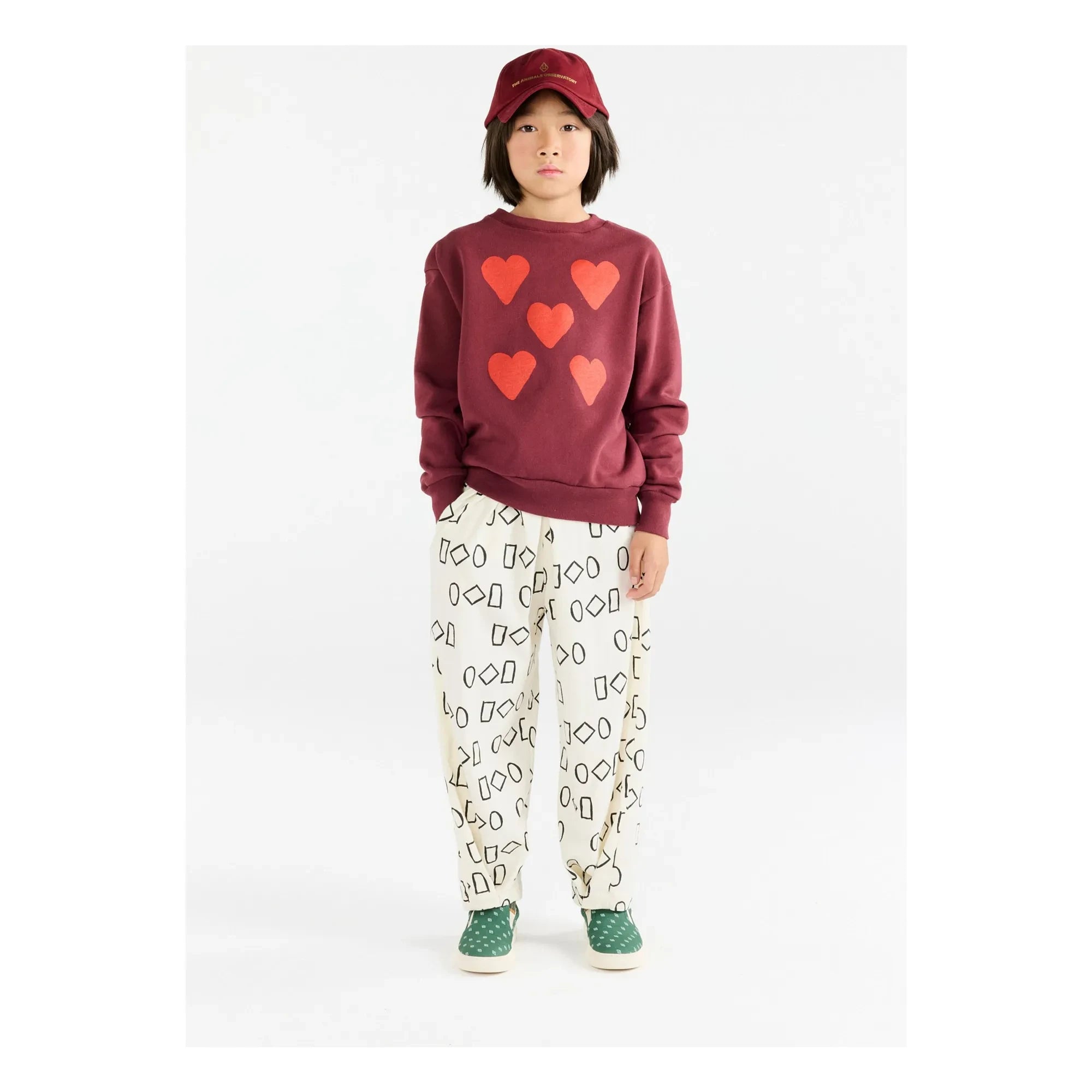 The Animals Observatory - Sweat Bear Hearts | Burgundy