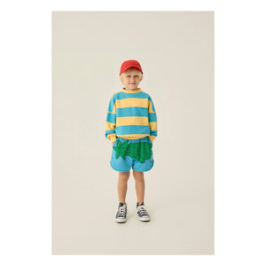 The Campamento - Oversized Striped Sweatshirt | Yellow