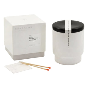 Night Space - True Black Candle - Natural Spring, Orange