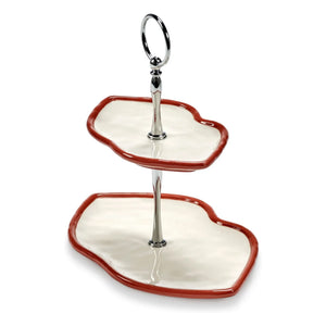 Serax - Double-layer Cake Stand, Wouters & Hendrix | Red