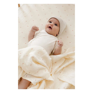 Soft Spot - Organik pamuklu bağlamalı bebek bezi | Ekru