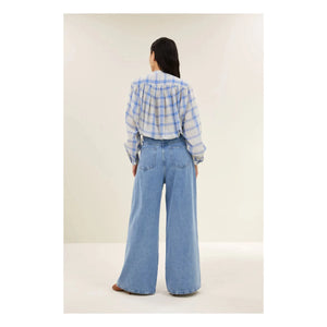 By Bar - Nyka Cotton Blouse | Blue